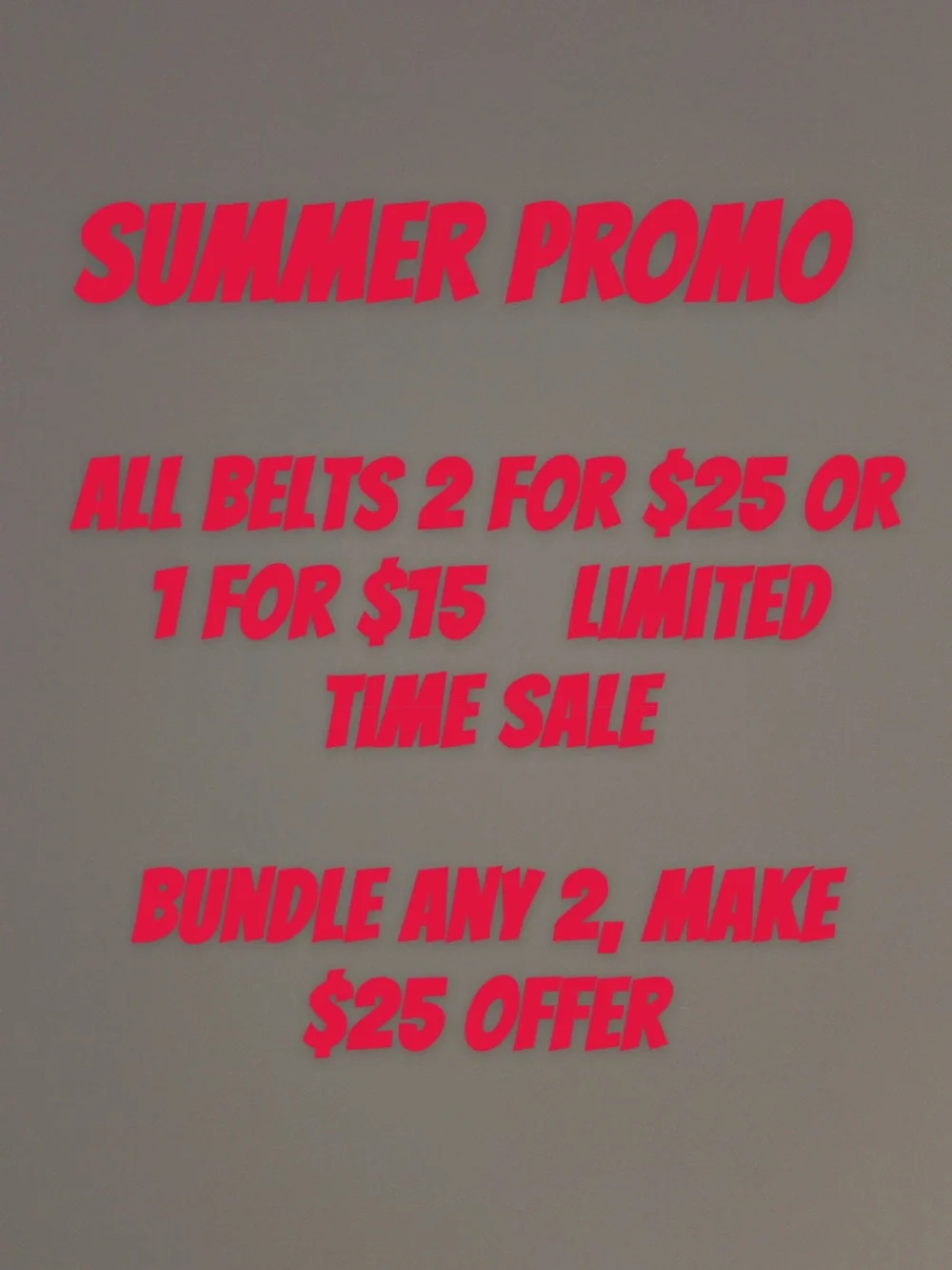 Summer Promo LIMITED TIME SALE